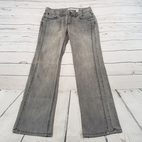 Dkny Denim - DKNY Jeans Size 6 Straight Womens Gray Denim Pants